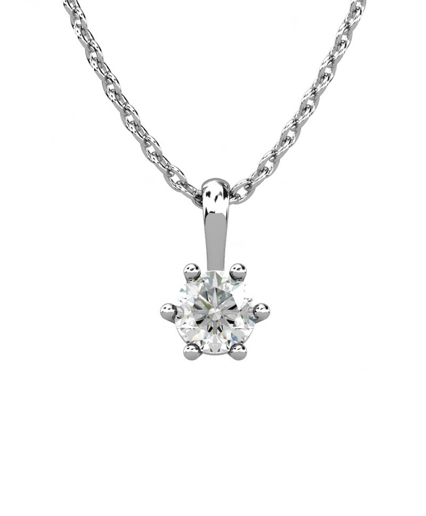 Imagen 0 de Gargant plata diamante 0,50 ct