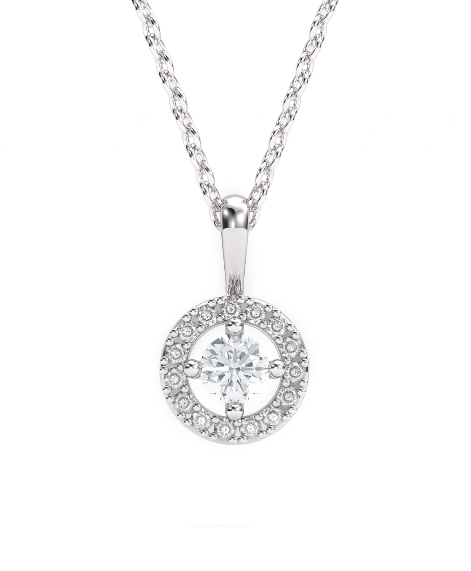 Imagen 0 de Gargant plata diamante 0,30 ct