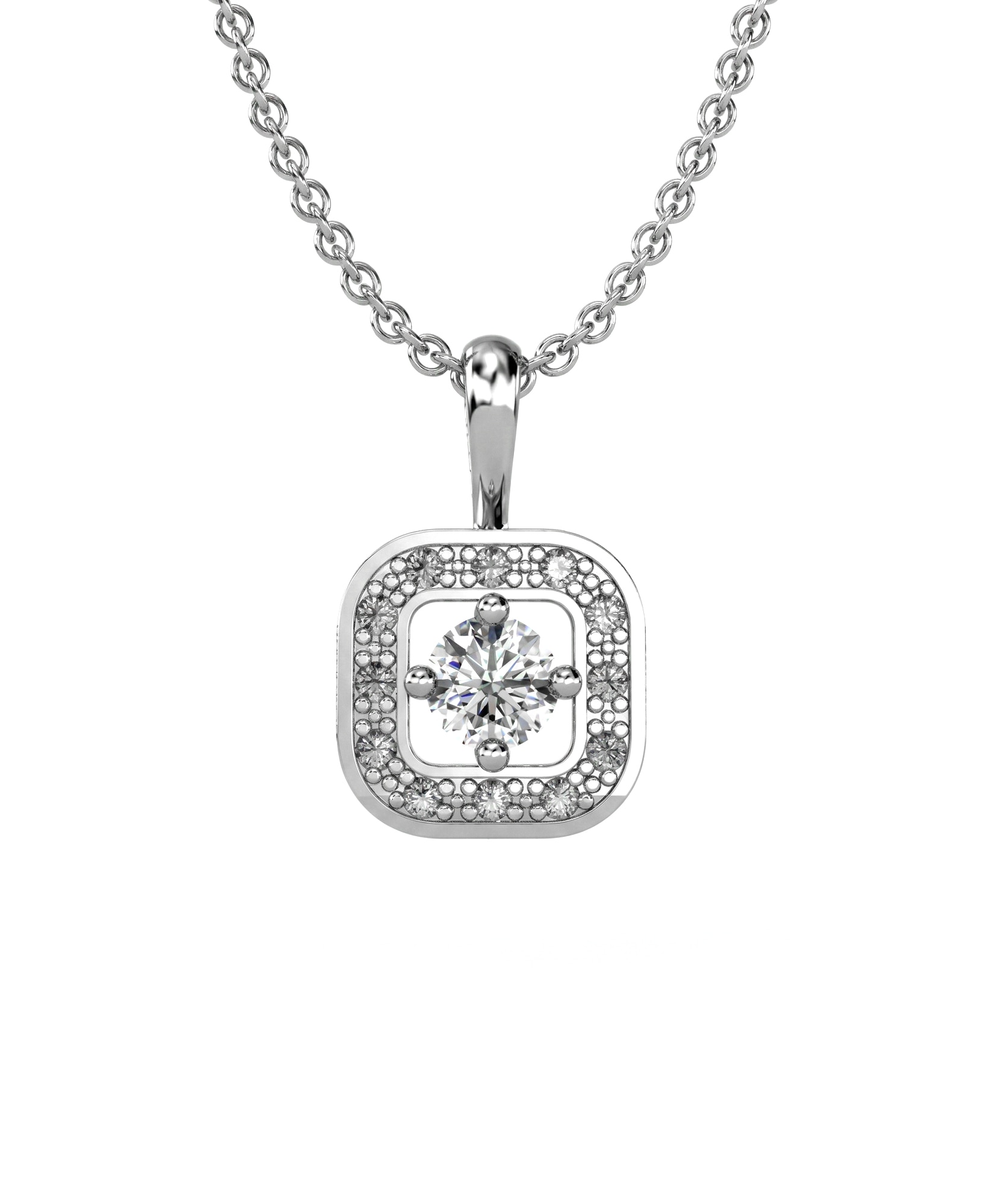 Imagen 0 de Gargant plata diamante 0,28 ct