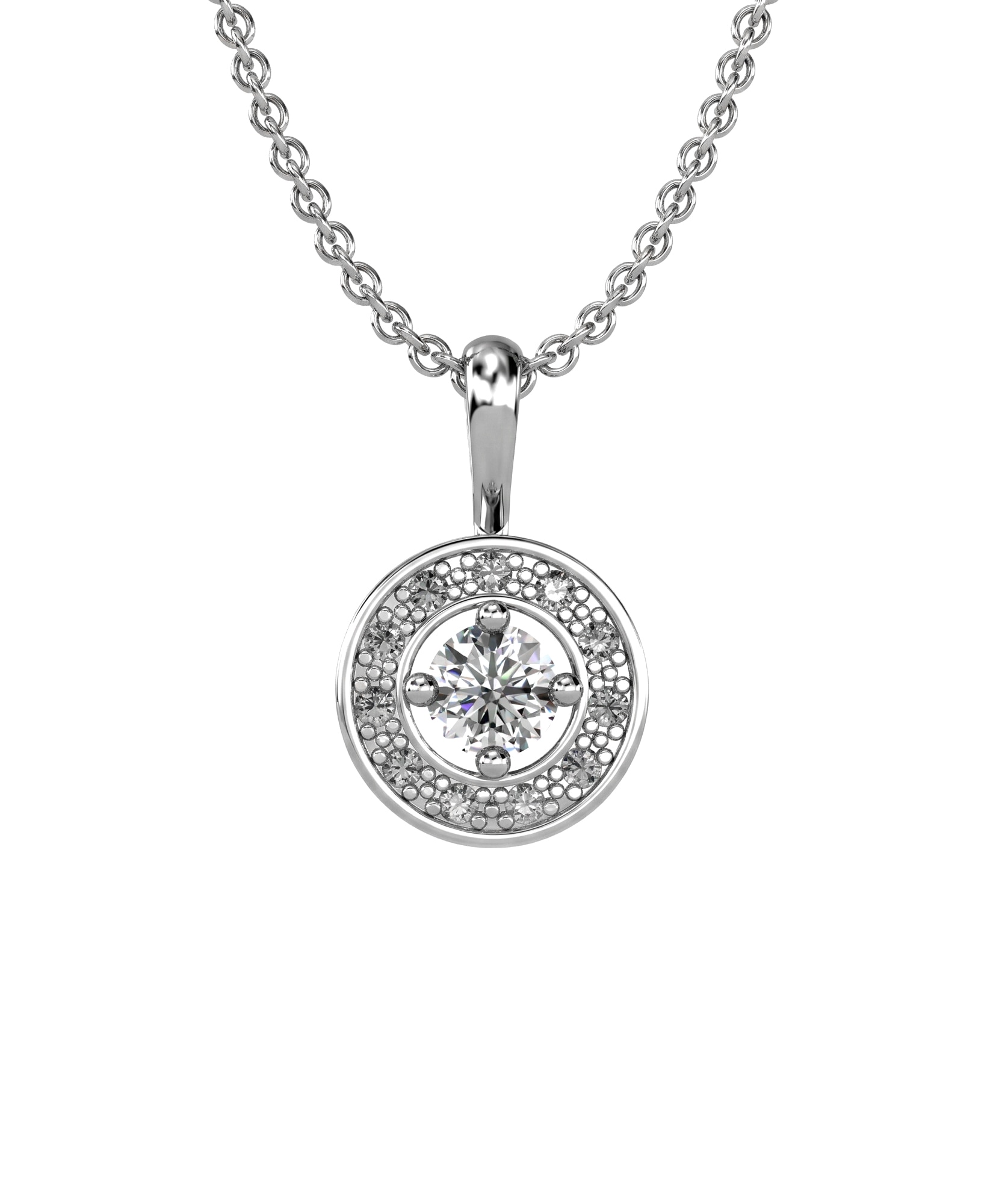 Imagen 0 de Gargant plata diamante 0,27 ct