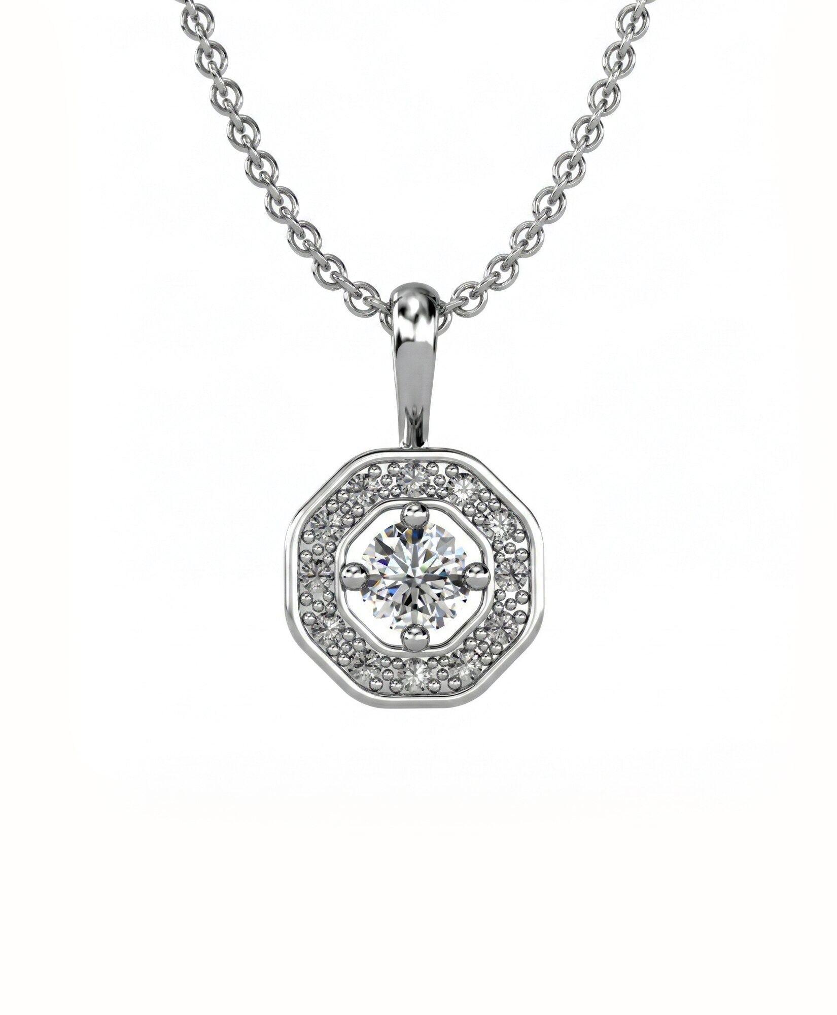 Imagen 0 de Gargant plata diamante 0,28 ct