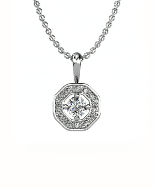 Imagen 0 de Gargant plata diamante 0,28 ct