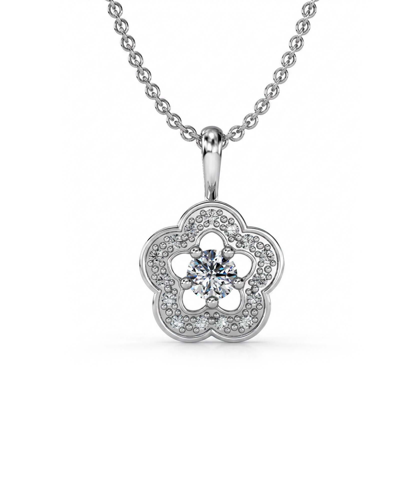 Imagen 0 de Gargant plata diamante 0,30 ct