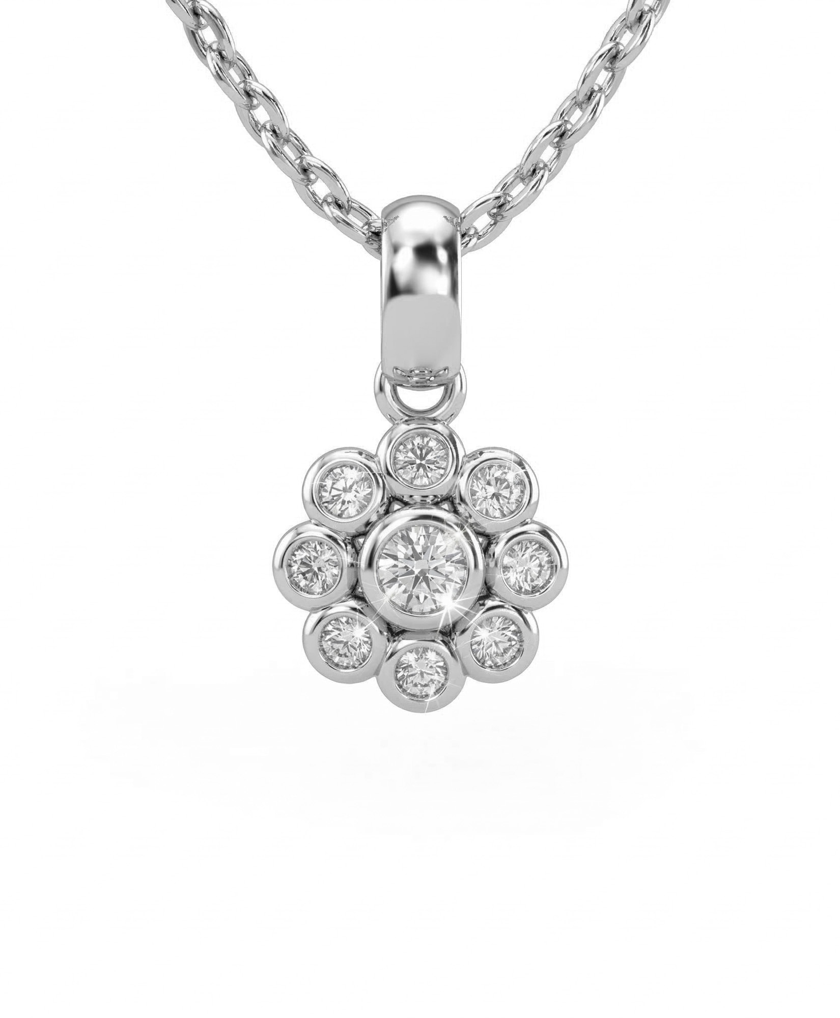 Imagen 0 de Gargant plata diamante 0,11 ct