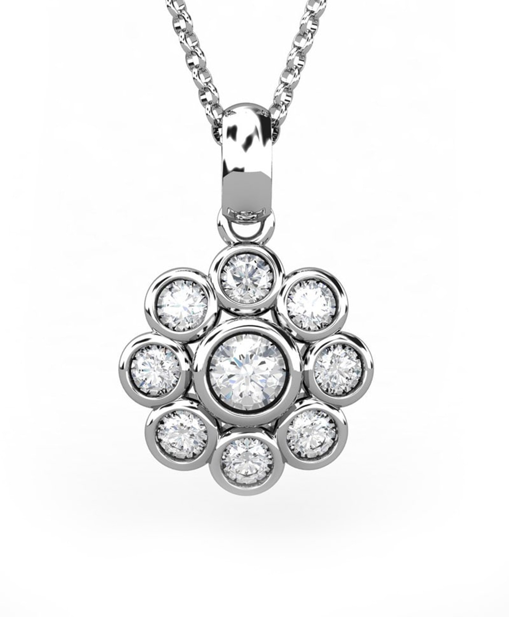 Imagen 0 de Gargant plata diamante 0,36 ct