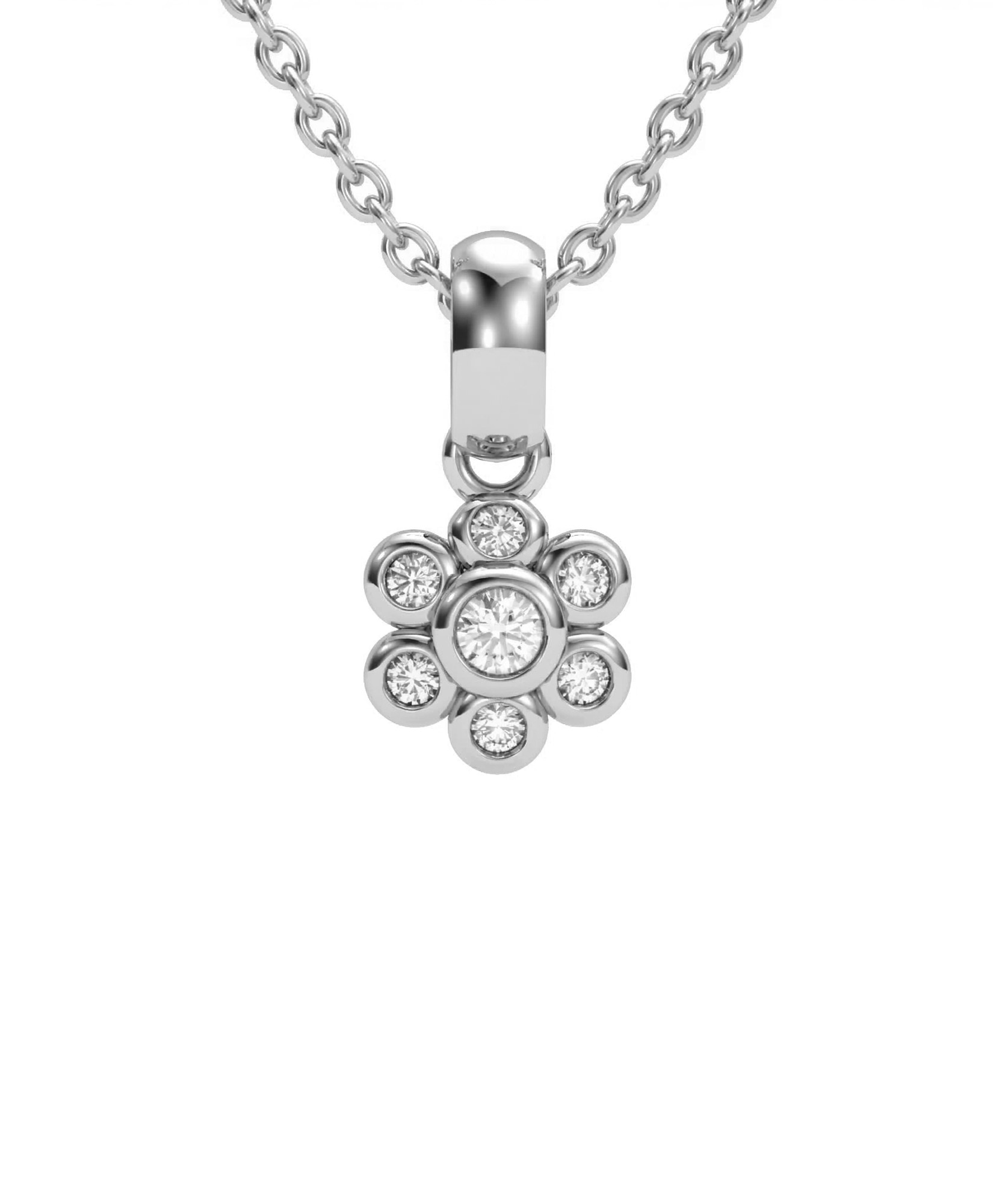 Imagen 0 de Gargant plata diamante 0,07 ct