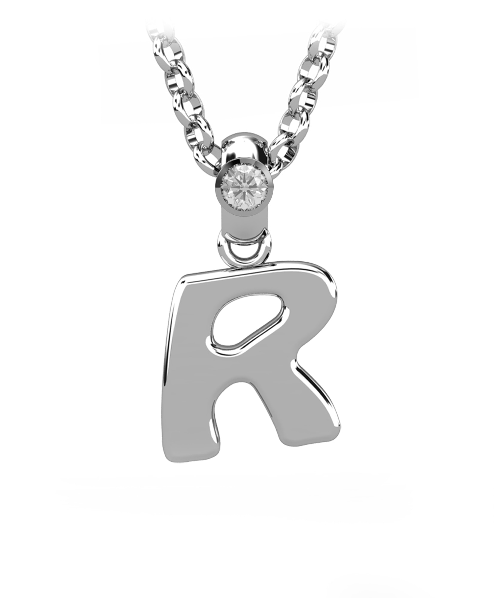 Imagen 0 de Gargant plata diamante 0,03 ct