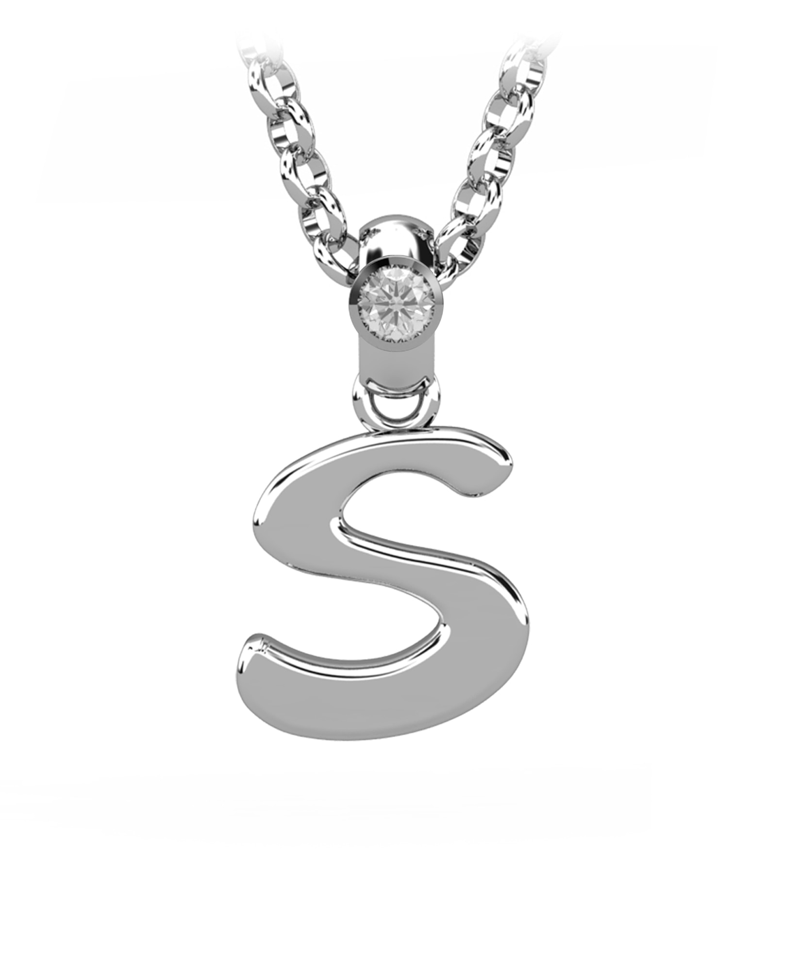 Imagen 0 de Gargant plata diamante 0,03 ct