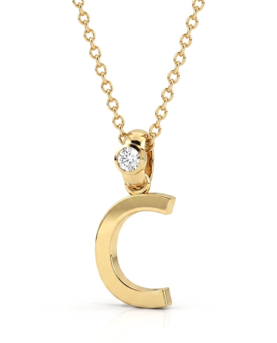 Imagen 0 de Colgante oro diamante 0,03 ct