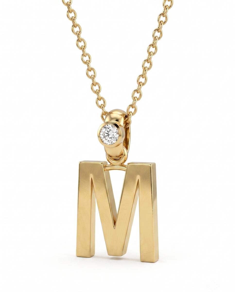Imagen 0 de Colgante oro diamante 0,03 ct