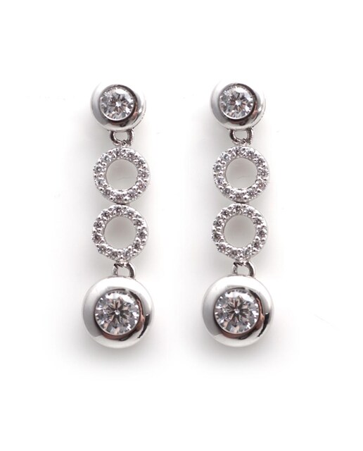 Imagen 0 de Pendientes oro y circonitas