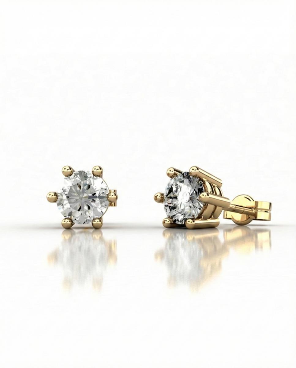 Imagen 0 de Pendiente oro diamante 1,00 ct