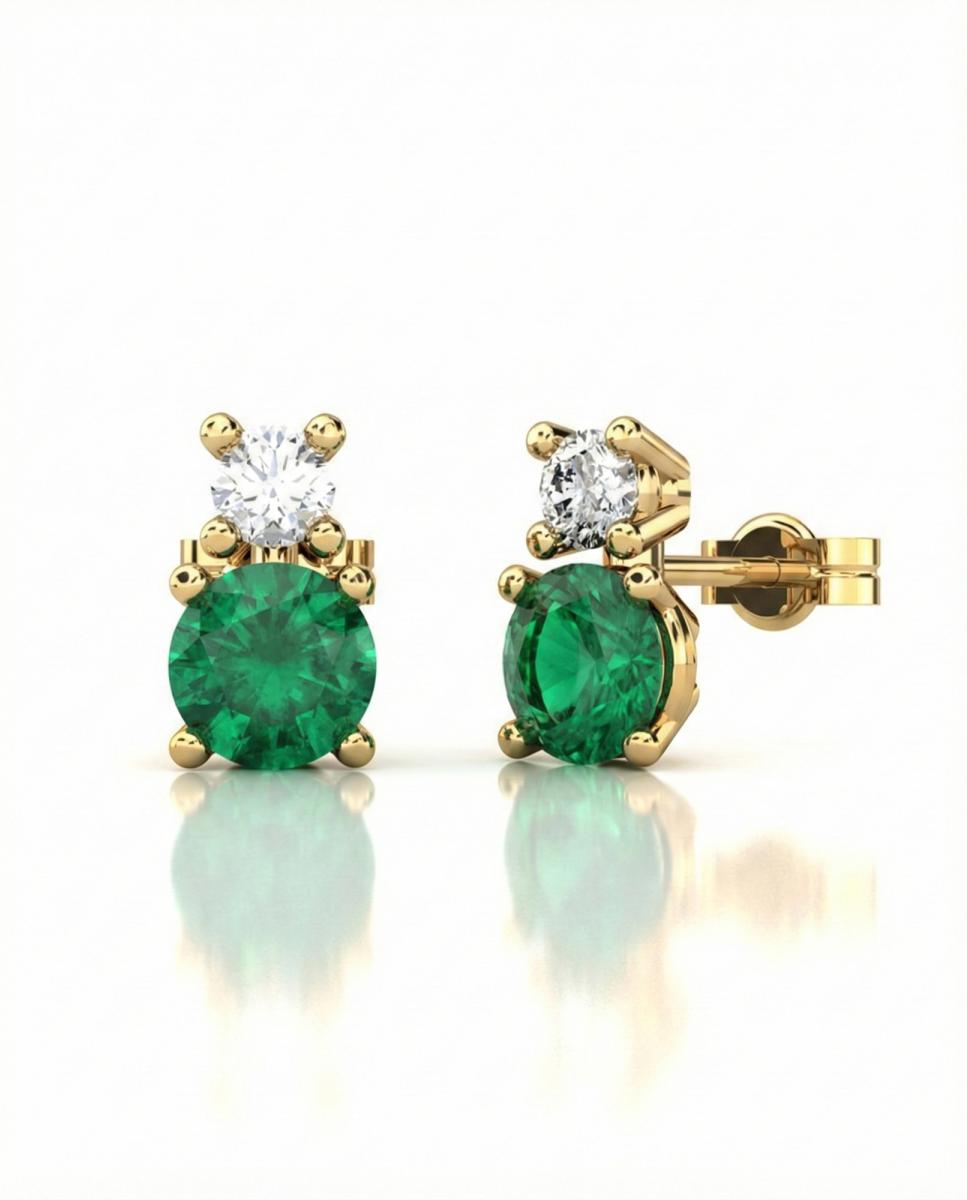 Imagen 0 de Pendiente oro diamante 0,22 ct