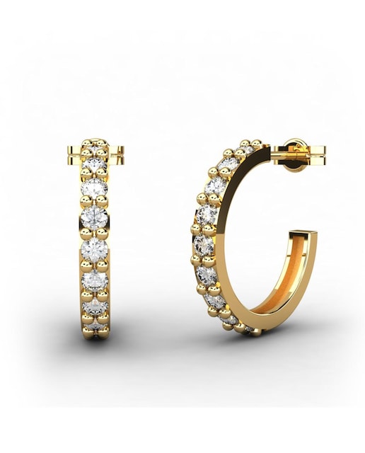 Imagen 0 de Pendiente oro diamante 0,56 ct