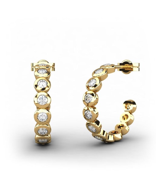 Imagen 0 de Pendiente oro diamante 0,50 ct