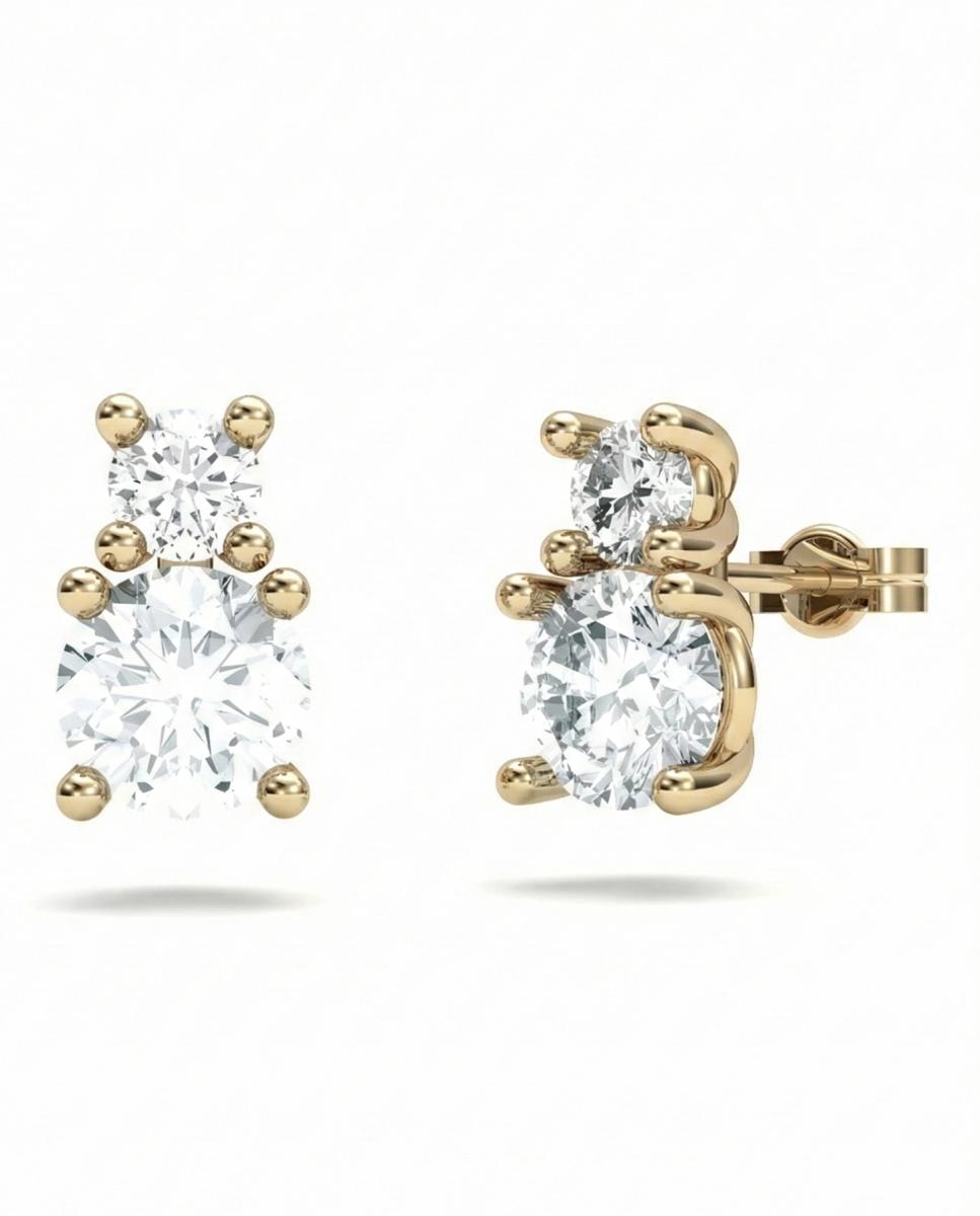 Imagen 0 de Pendiente oro diamante 1,80 ct