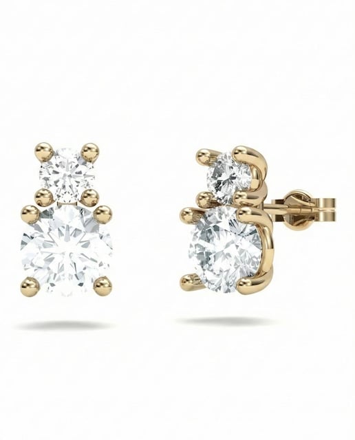 Imagen 0 de Pendiente oro diamante 1,80 ct