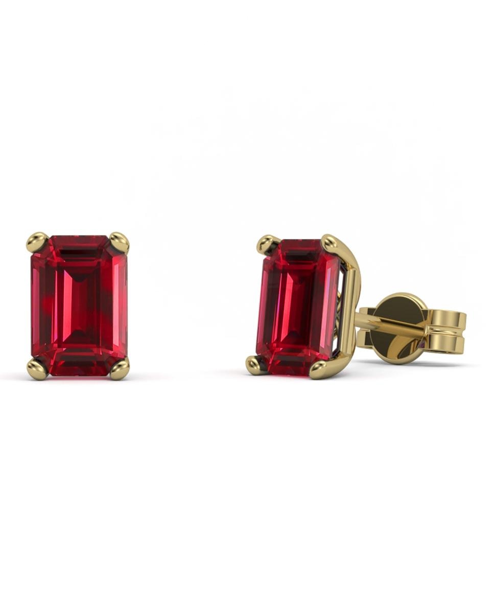 Imagen 0 de Pendiente oro rubi 2,30 ct