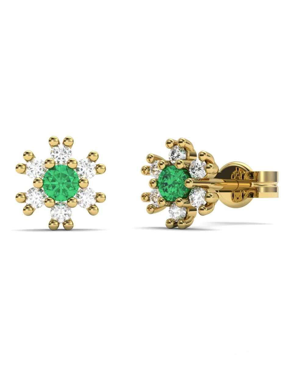 Imagen 0 de Pendiente oro diamante 0,08 ct