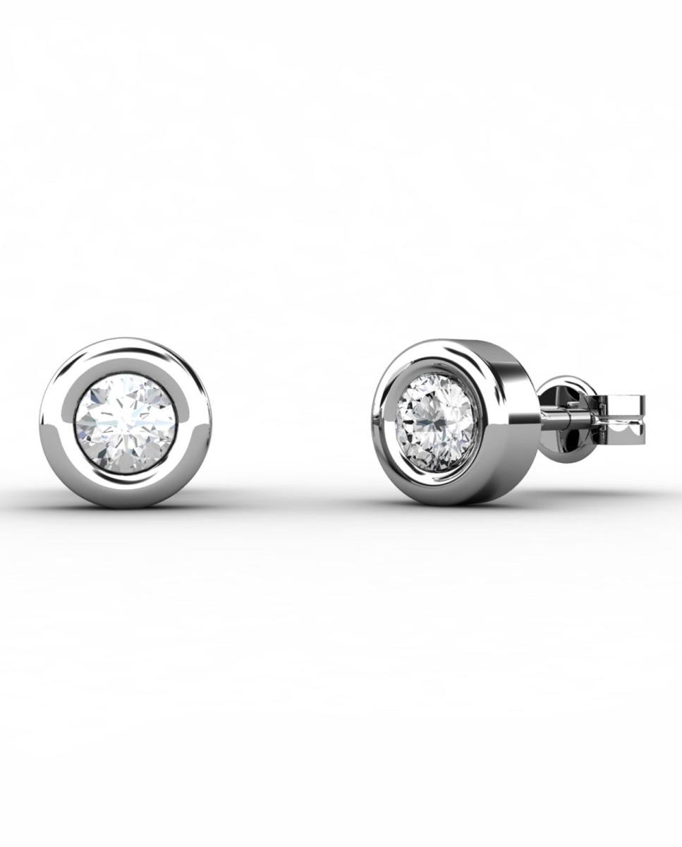 Imagen 0 de Pendiente oro diamante 0,28 ct