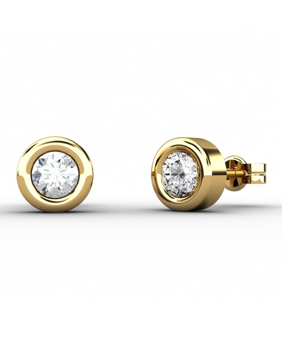 Imagen 0 de Pendiente oro diamante 0,40 ct