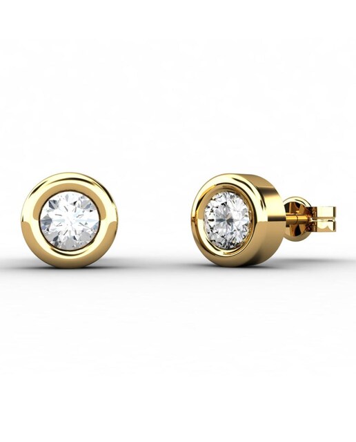 Imagen 0 de Pendiente oro diamante 0,40 ct