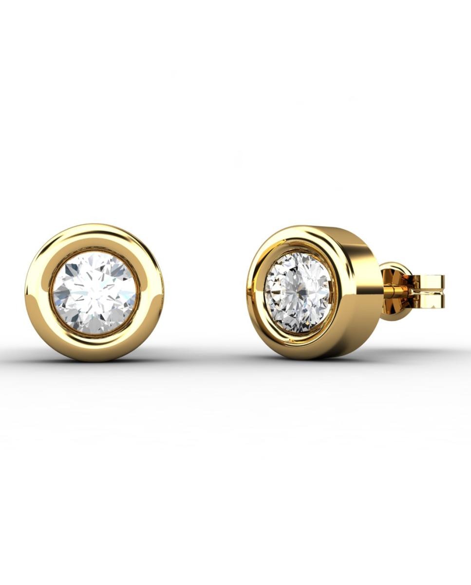 Imagen 0 de Pendiente oro diamante 0,50 ct