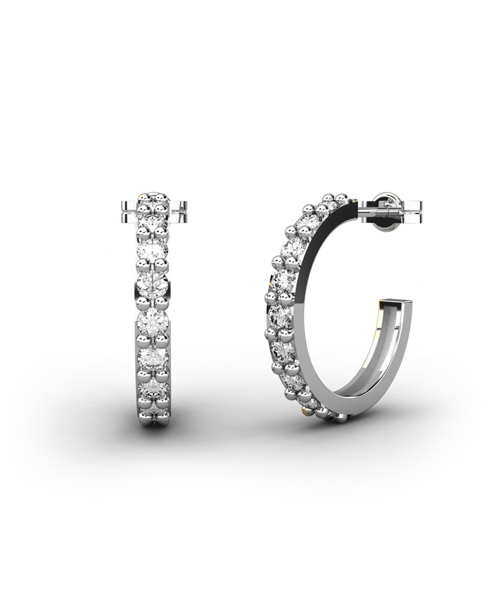 Imagen 0 de Pendiente oro diamante 0,56 ct