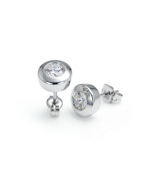 Imagen 0 de Ptes plata diamante 0,70 ct