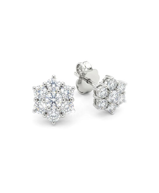 Imagen 0 de Ptes plata diamante 1,96 ct