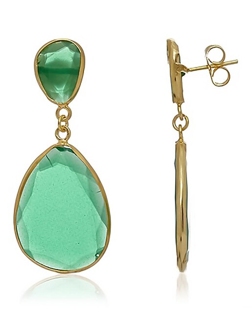 Pendientes Esmeralda gran Lux