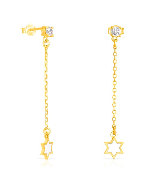 Imagen 0 de Pendiente de Plata de Ley 925 estrella