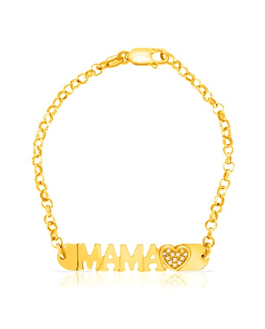 Imagen 0 de Pulsera de Plata de Ley 925 con inserción de colgante MAMA