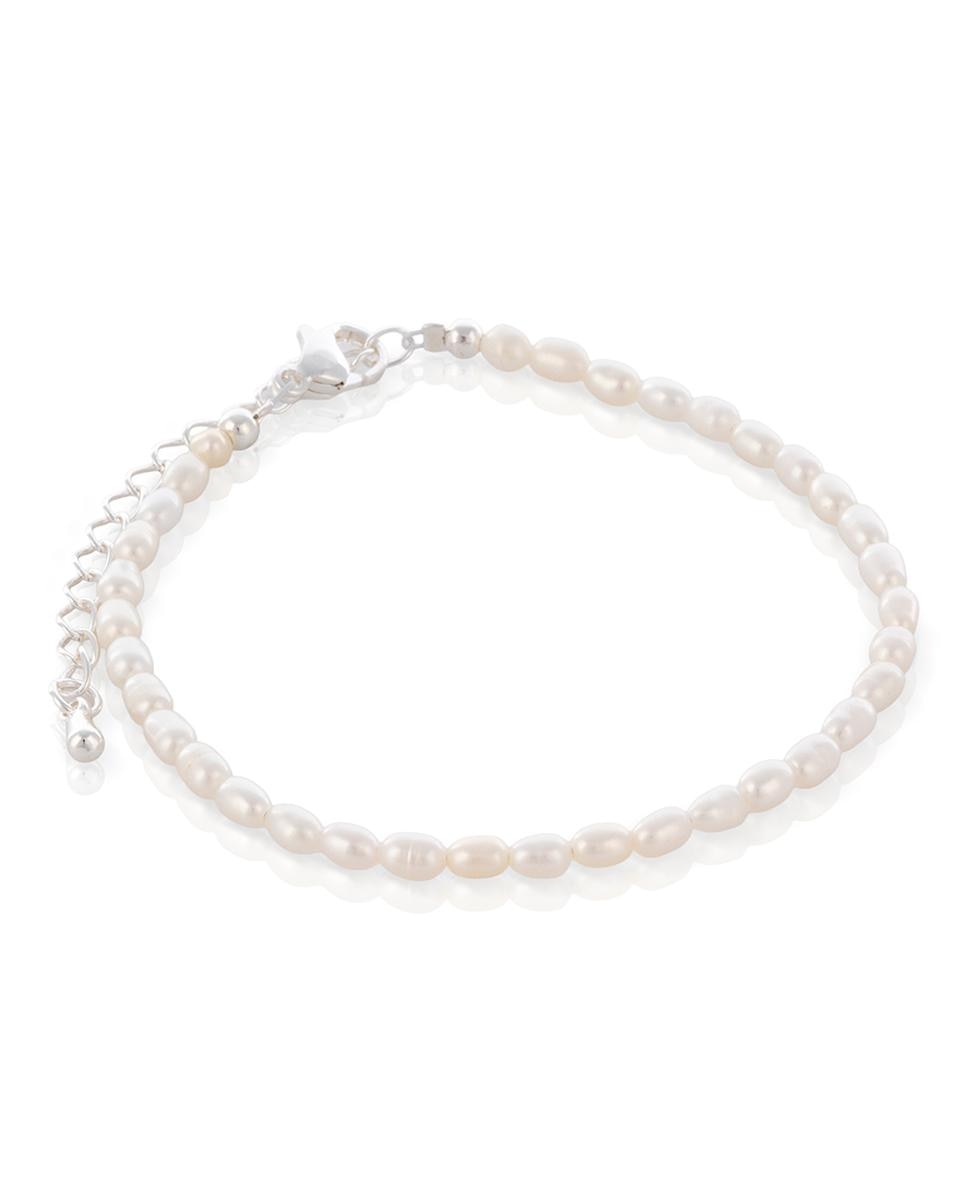 Imagen 0 de Pax Pulsera de perlas naturales con diseño gota de agua y cierre de mosquetón.