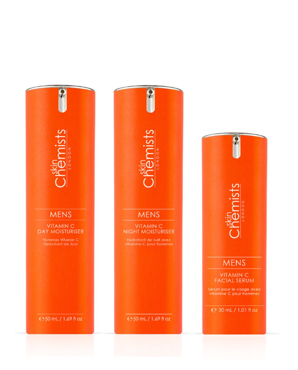 Imagen 0 de Kit de Cuidado de la Piel Esencial para Hombre de skinChemists con Vitamina C y Colágeno Marino