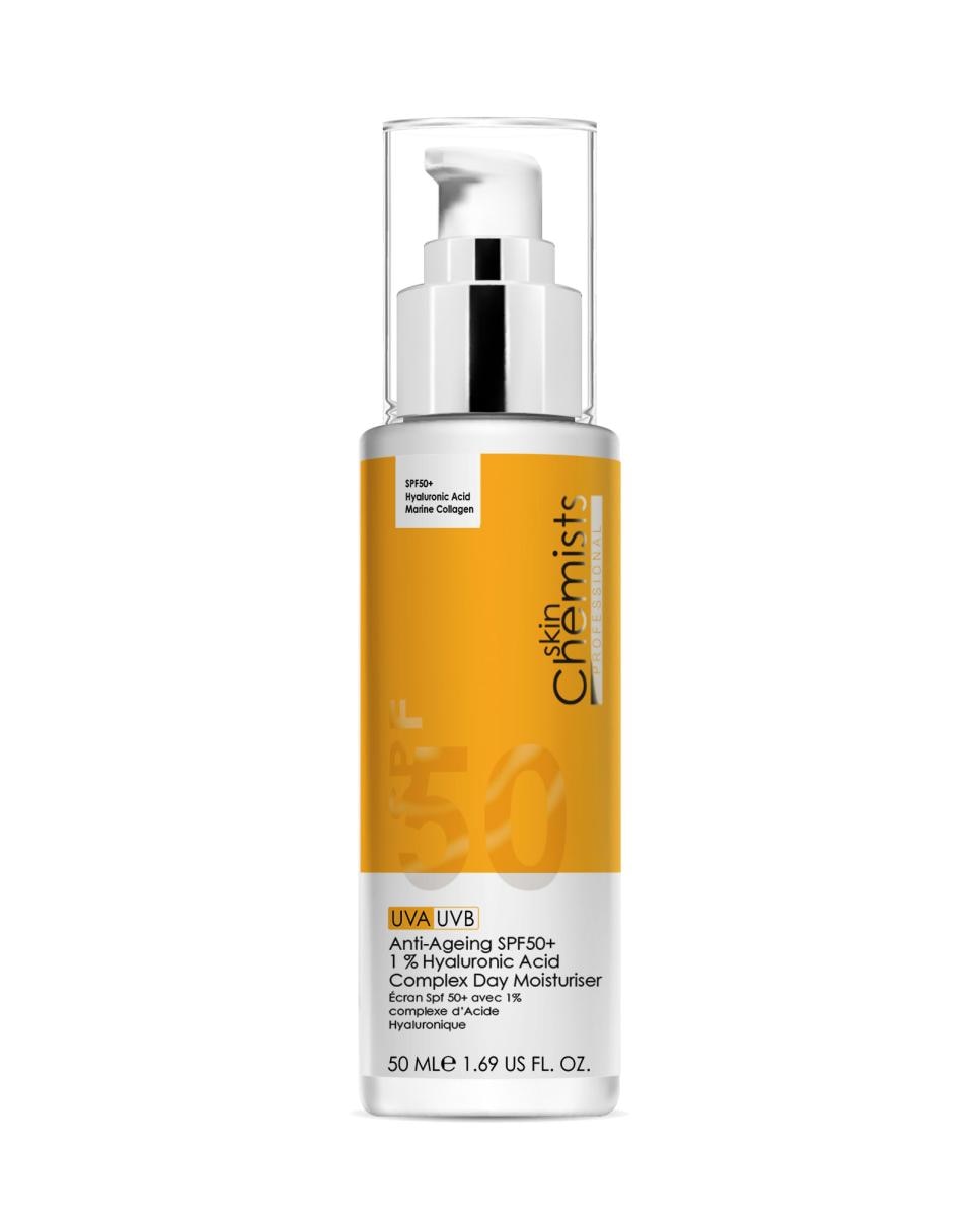 Imagen 0 de Crema Hidratante de Día Antiedad FPS 50 con Ácido Hialurónico al 1 % 50ml