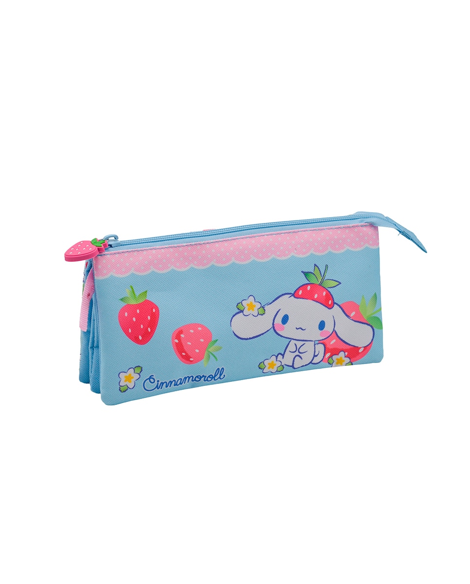 Imagen 0 de Estuche Triple Cinnamoroll. Interior totalmente forrado y personalizado.