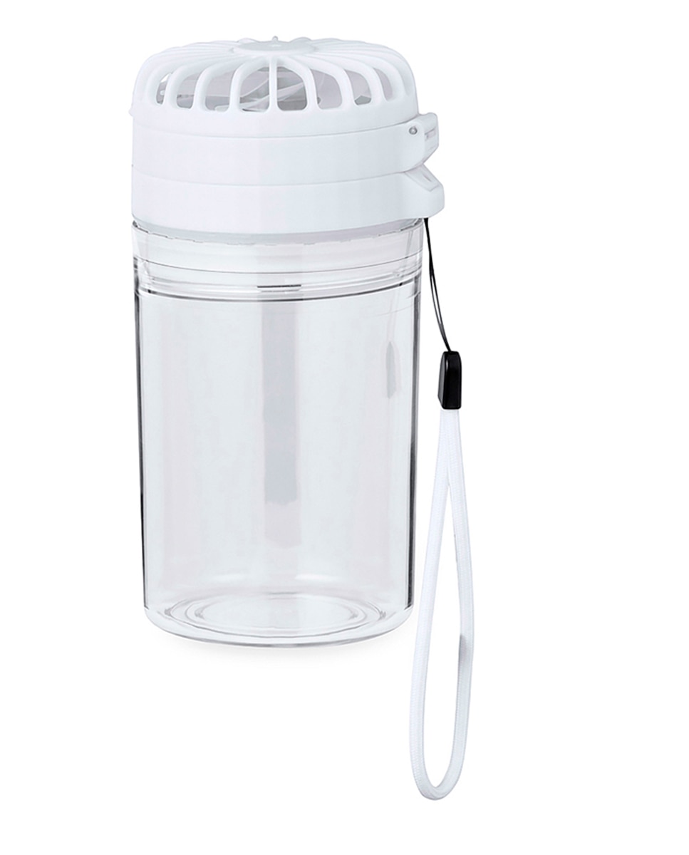 Imagen 0 de Bidón con ventilador en Tritan de 350 ml de capacidad. Ventilador regulable en 3 niveles de intensidad y una tapadera extra