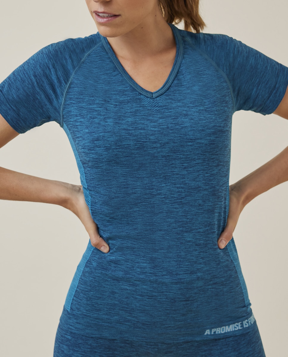 Imagen 0 de Camiseta manga corta sin costuras de mujer