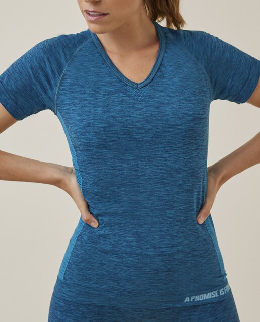 Imagen 0 de Camiseta manga corta sin costuras de mujer