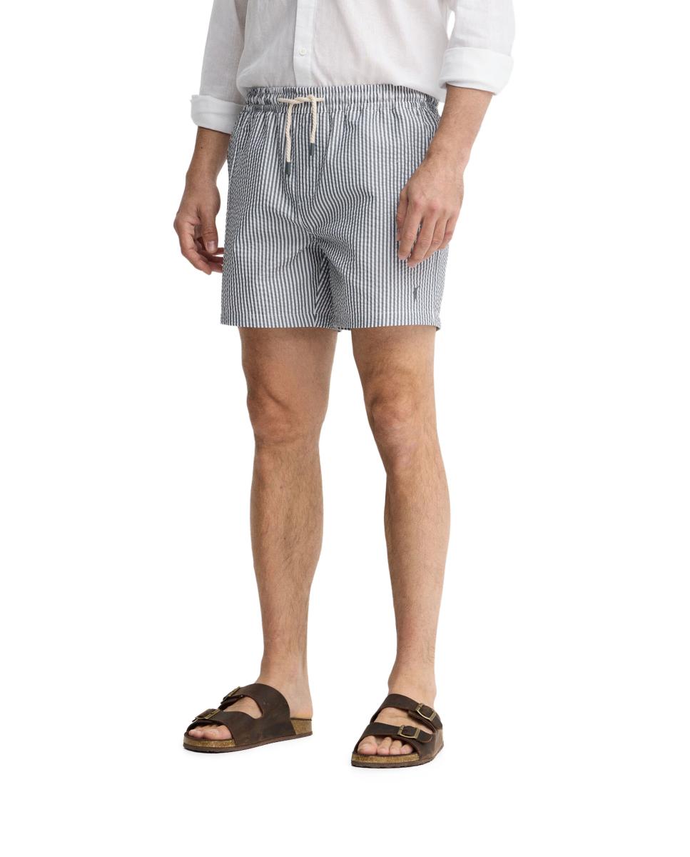 Imagen 0 de Bañador de hombre de corte regular y cintura ajustable con cordones