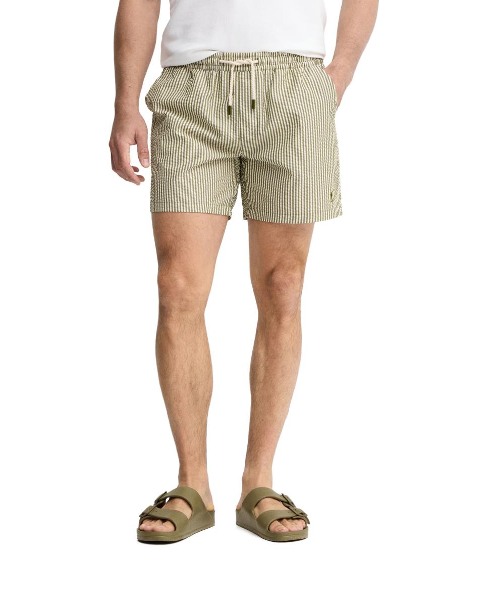 Imagen 0 de Bañador de hombre de corte regular y cintura ajustable con cordones