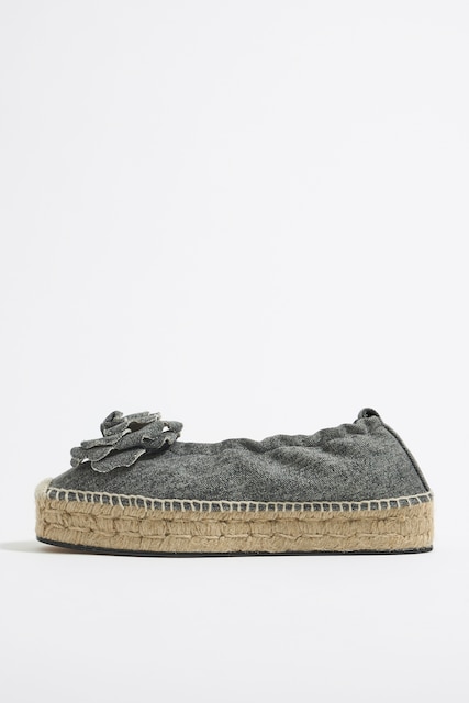 Imagen 0 de Bailarina plataforma yute denim  de mujer