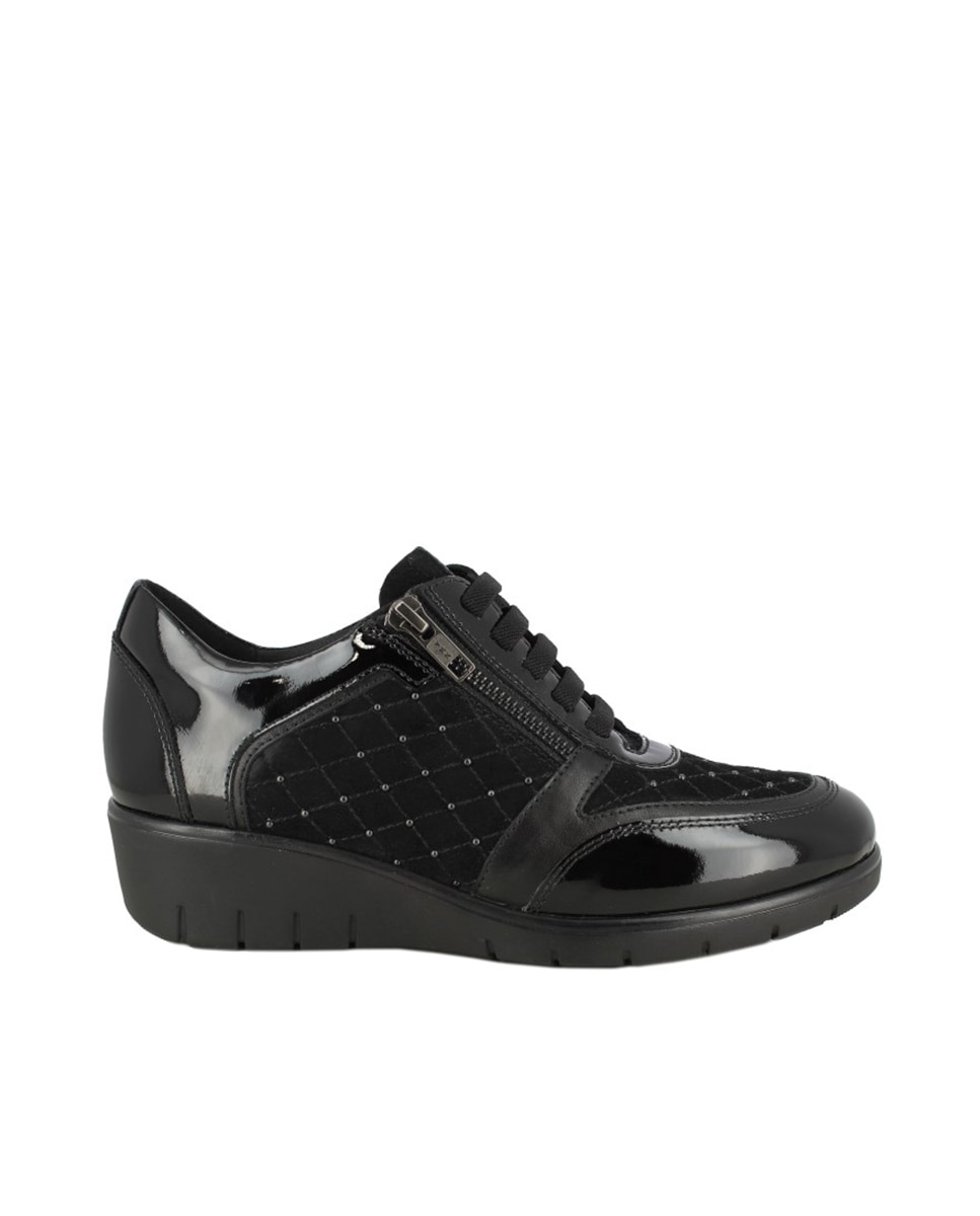 Imagen 0 de Zapato ante-charol de mujer.