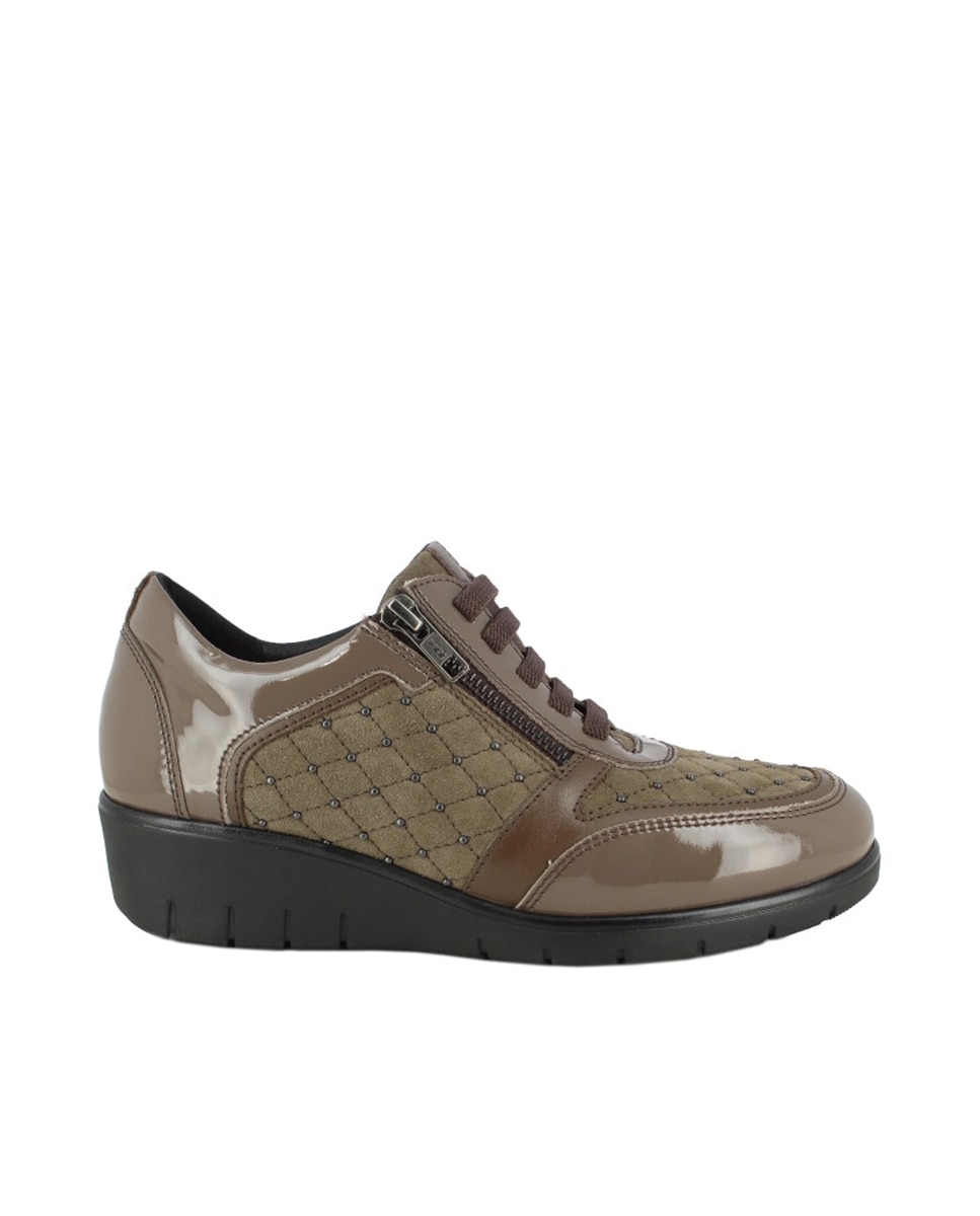 Imagen 0 de Zapato ante-charol de mujer.