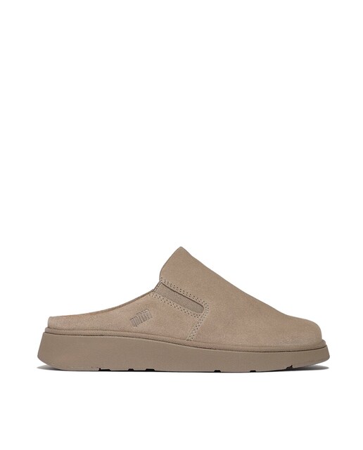 Imagen 0 de Zuecos de mujer de serraje con elastico lateral