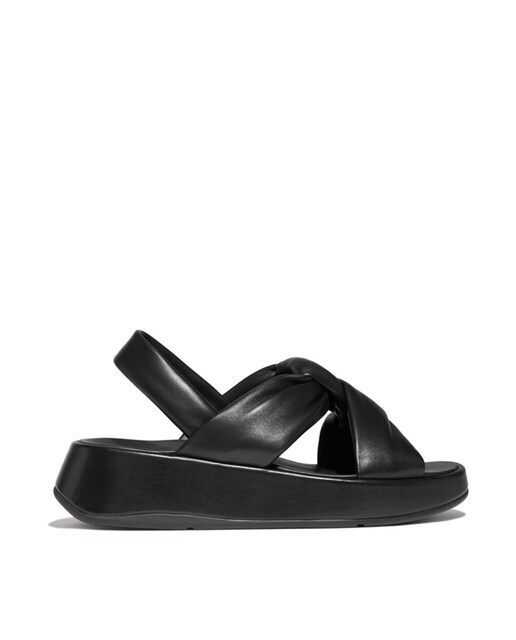 Imagen 0 de Sandalia de mujer con piel y plataforma