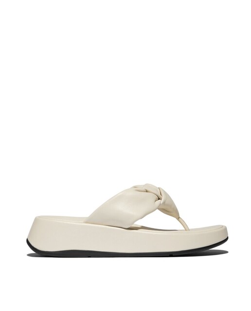 Imagen 0 de Sandalia de mujer con piel y plataforma entrededos