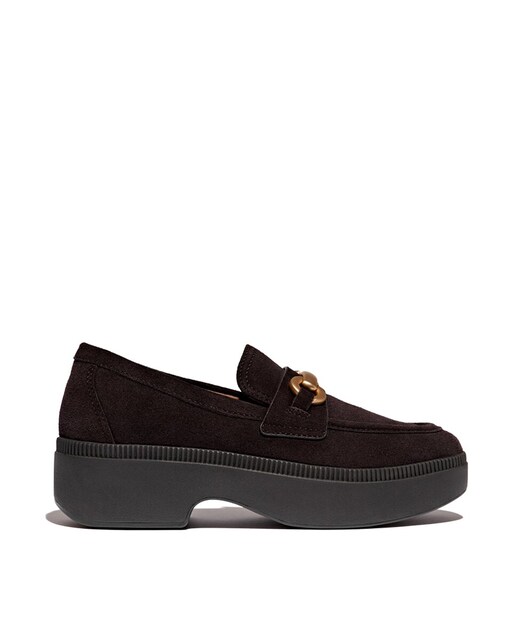 Imagen 0 de Mocasines de mujer en piel con plataforma