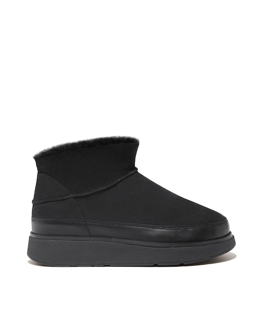 Imagen 0 de Botin de mujer ultramini piel vuelta con pelito